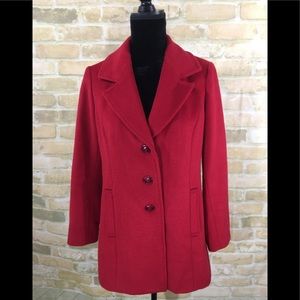 J. Jill Red Jacket Coat Size XS